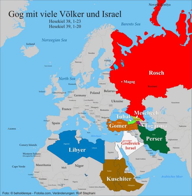 Hesekiel Karte Gog Magog Israel